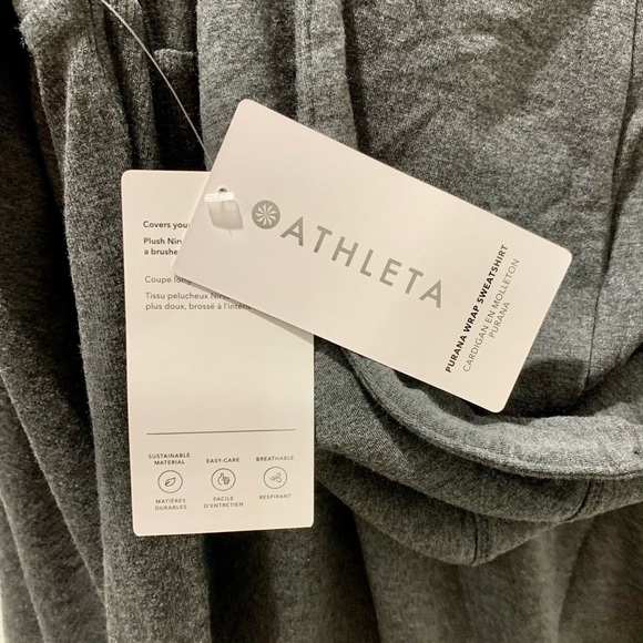 Athleta Purana Wrap Sweatshirt Size Small - Picture 7 of 9